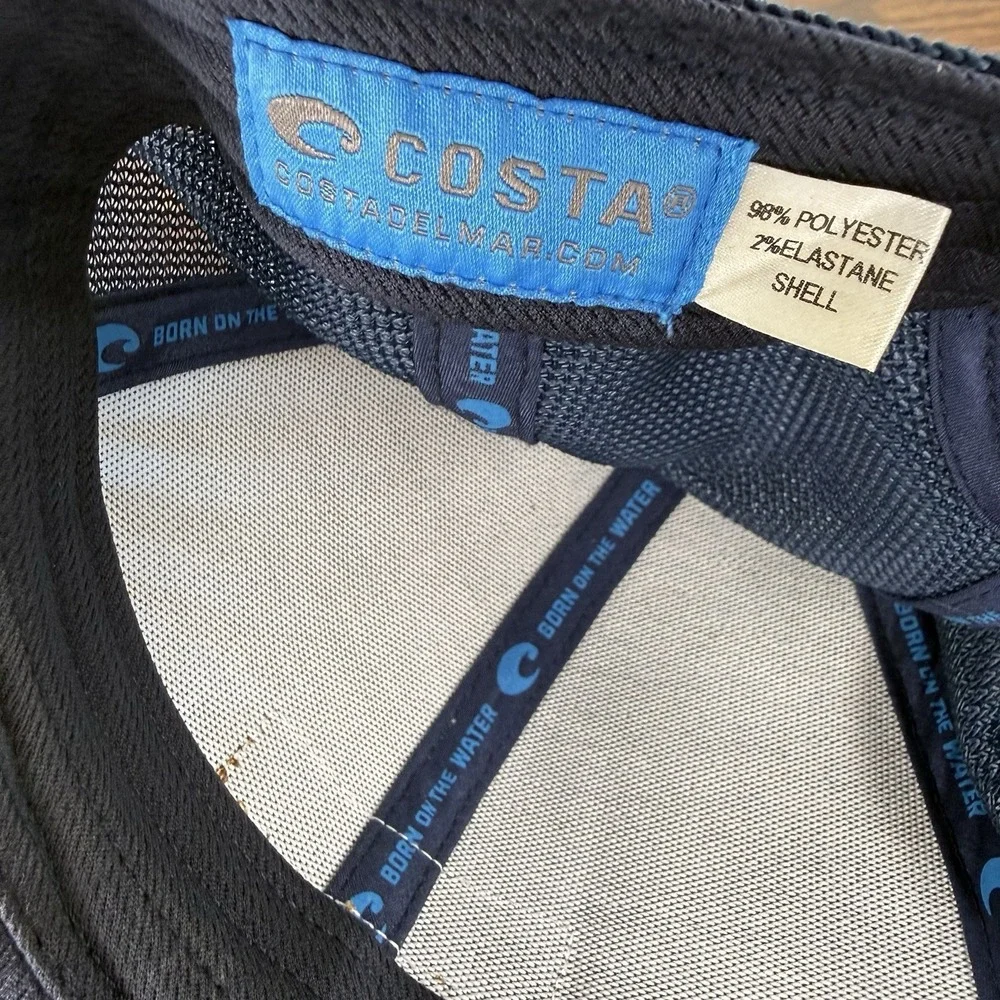 Costa Del Mar Blue Tropical Trucker Hat Snapback Mesh Fishing Cap Adult
